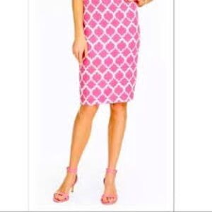 2 bundle Talbots Pink Lattice Pencil Skirt